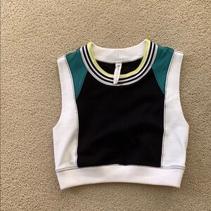 Anthropologie Daily Practice Colorblock Sleeveless Crop Top